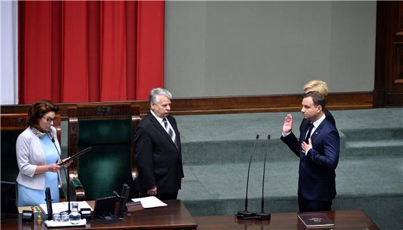 POLAND POLITICS PRESIDENT SWEARING IN