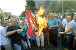 Foreign ministry sends protest note to Serbia condemning burning of Croatian flag