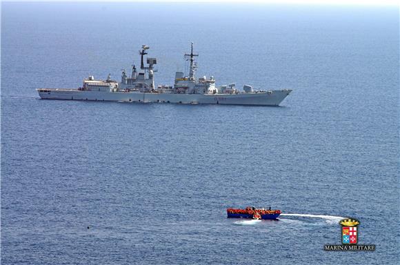 AT SEA ITALY MIGRATION