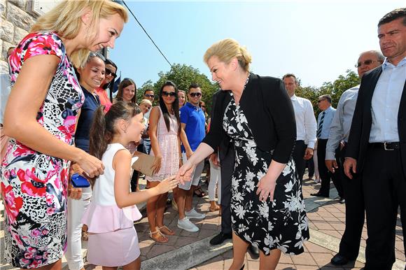 Predsjednica Grabar-Kitarović posjetila je općinu Dugopolje