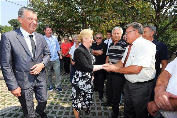 Predsjednica Grabar-Kitarović posjetila je općinu Dugopolje