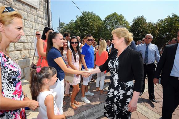 Predsjednica Grabar-Kitarović posjetila je općinu Dugopolje