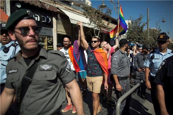 MIDEAST ISRAEL PROTEST GAY PRIDE ATTACK 