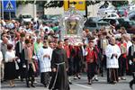 Sinj: procesija u povodu Velike Gospe 15.08.2015.