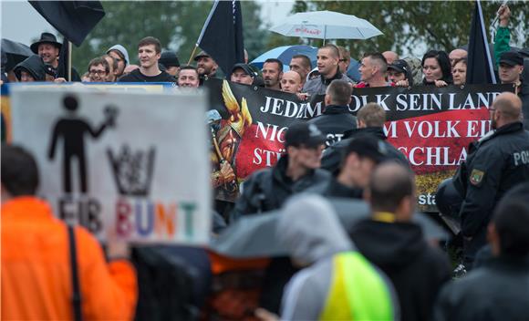 GERMANY ANTI MIGRANT DEMONSTRATION