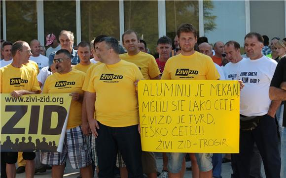 Šibenik: Prosvjed radnika TLM-ovih tvornica 