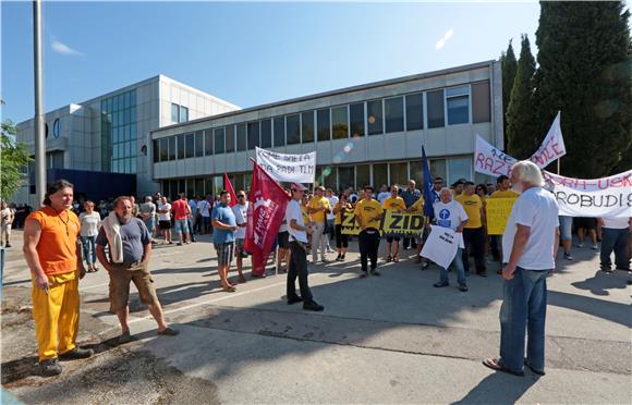 Šibenik: Prosvjed radnika TLM-ovih tvornica 