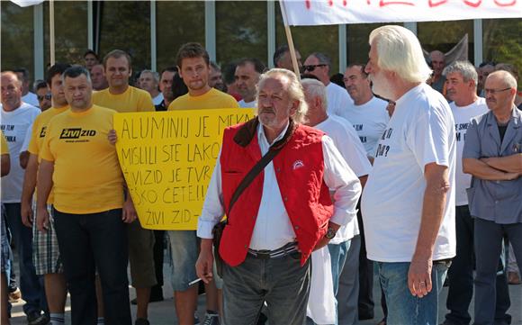 Šibenik: Prosvjed radnika TLM-ovih tvornica 