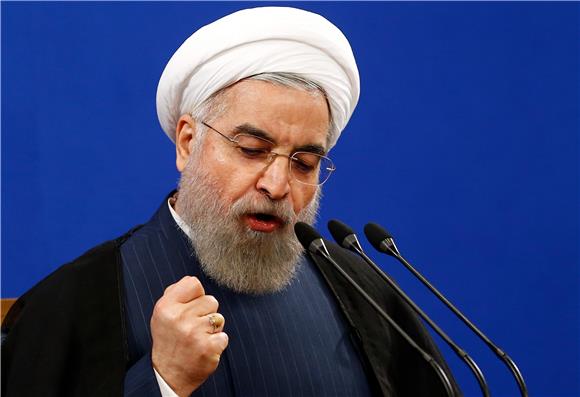 IRAN PRESIDENT ROWHANI PRESS CONFERENCE