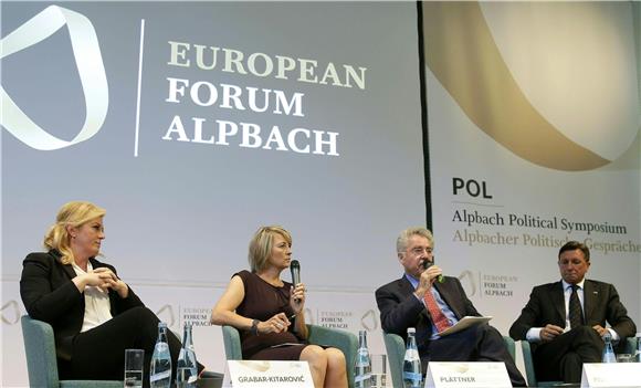 Alpbach: Discussion on Europe's future dominated by migrant crisis