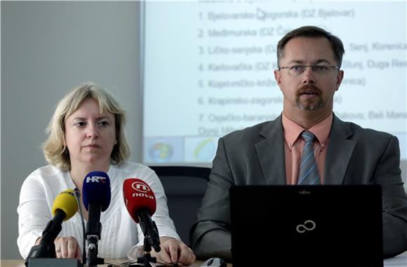 Konferencija za medije minstra Varge i ravnateljice HZZO-a Prenđe Trupec