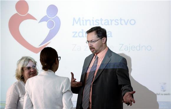 Konferencija za medije minstra Varge i ravnateljice HZZO-a Prenđe Trupec