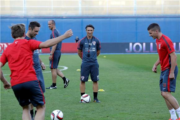 Maksimir: Trening nogometne reprezentacije Hrvatske