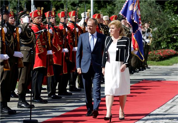 Predsjednica Grabar-Kitarović primila Donalda Tuska