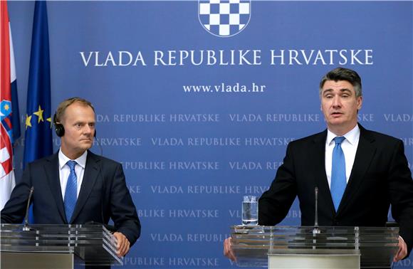 Izjave za medije premijera Milanovića i Donalda Tuska