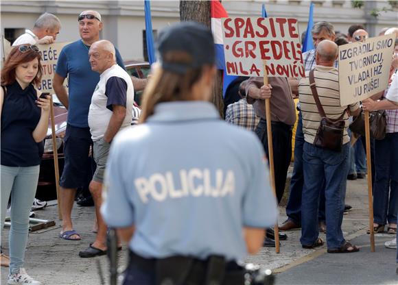 Prosvjed bivših radnika Gredelja