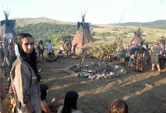 Ministar Šipuš na snimanju filma Winnetou