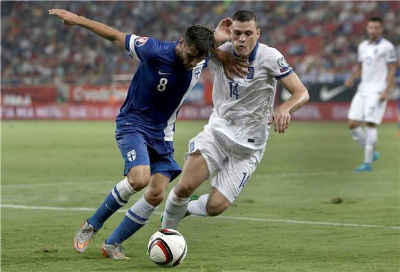 GREECE SOCCER UEFA EURO 2016 QUALIFICATION