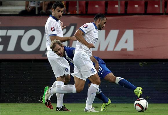 GREECE SOCCER UEFA EURO 2016 QUALIFICATION