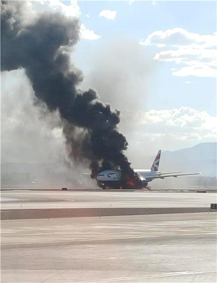 USA PLANE FIRE LAS VEGAS