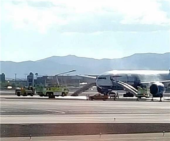 USA PLANE FIRE LAS VEGAS