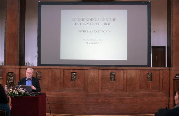 Nicholas Pickwoad održao predavanje 'Bookbindings and the History of the Book'