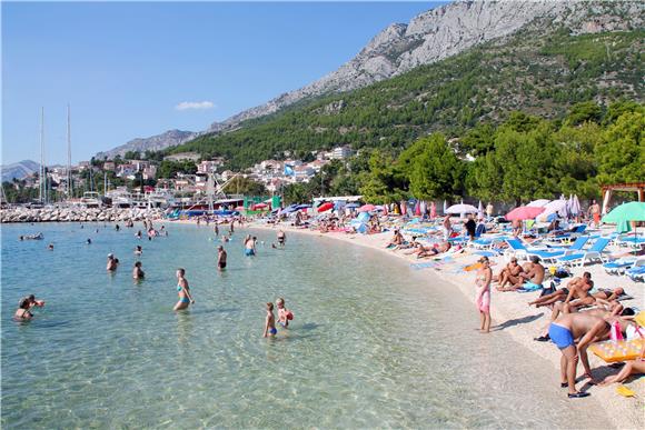 Pune plaže u Baškoj vodi