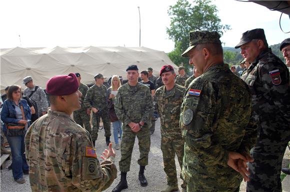 Međunarodna vojna vježba 'Immediate Response 15.' u Slunju