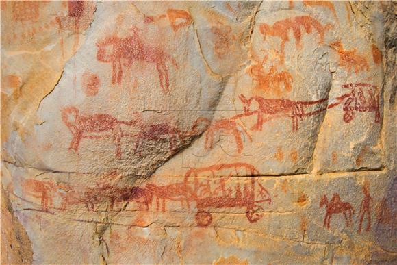 SOUTH AFRICA KHOI ROCK ART