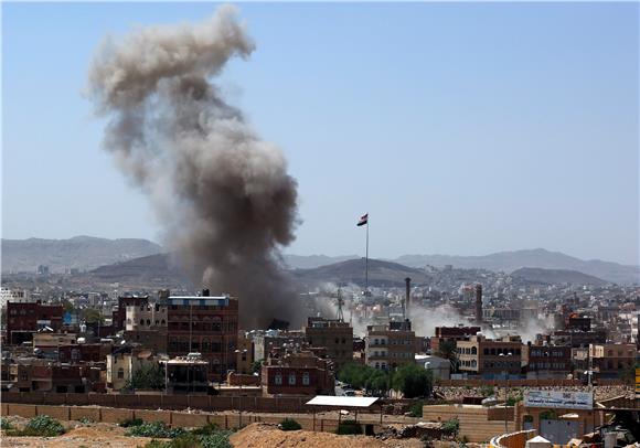 YEMEN CONFLICT SAUDI LED AIRSTRIKES