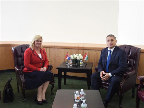 Orban's office says he, Grabar-Kitarovic agreed Croatian train's return