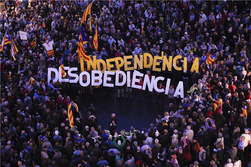 SPAIN CATALONIA PRO-INDEPENDENCE RALLY