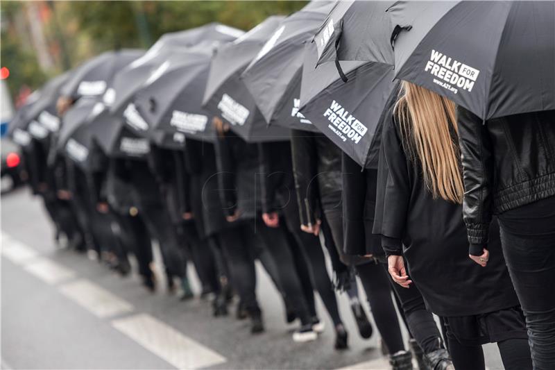 GERMANY PROTEST HUMAN RIGHTS