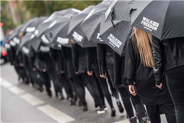 GERMANY PROTEST HUMAN RIGHTS