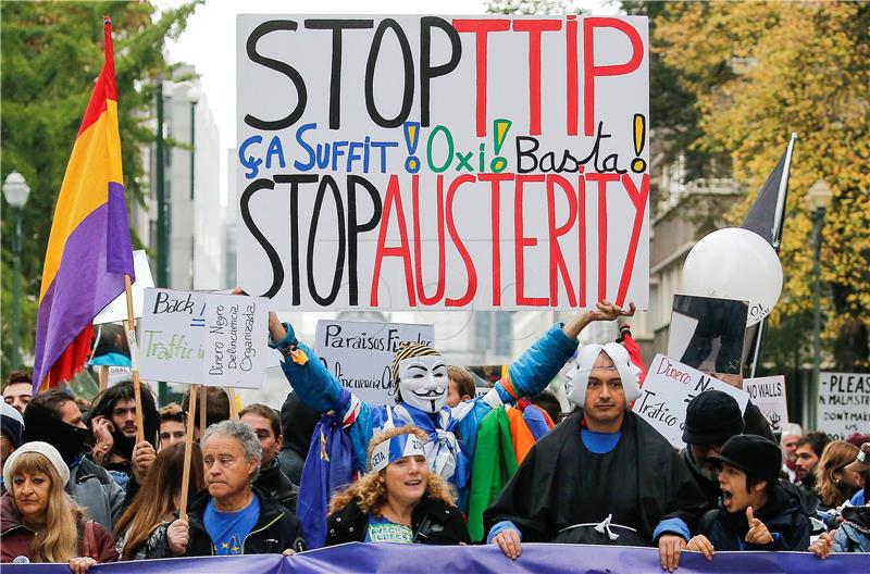 BELGIUM TTIP DEMONSTRATION