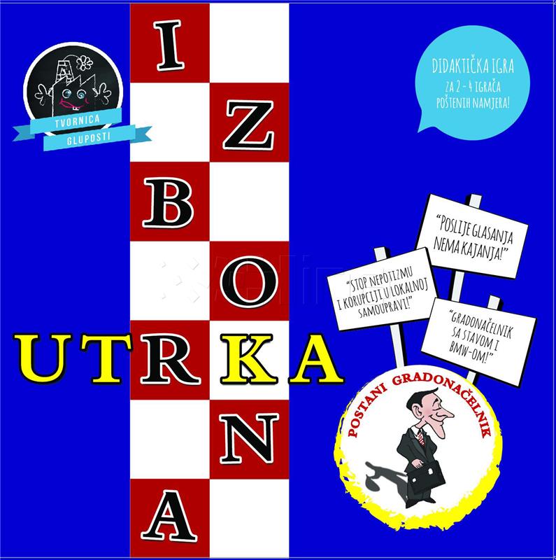 Izborna utrka - prva satirična društvena igra političke tematike u Hrvatskoj