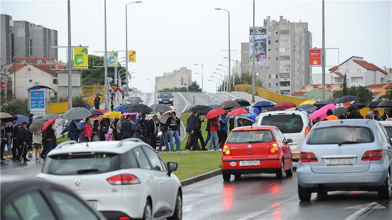 Split: Stanari Mejaša prosvjedovali zbog ceste