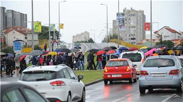 Split: Stanari Mejaša prosvjedovali zbog ceste