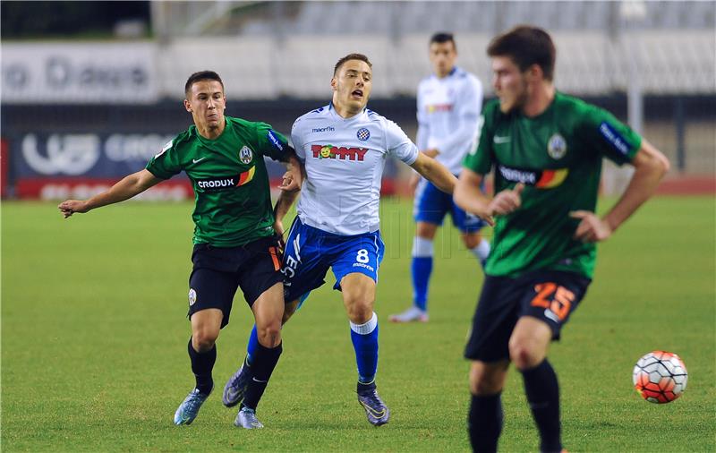 HNL: Hajduk - Lokomotiva 1-0 (poluvrijeme)