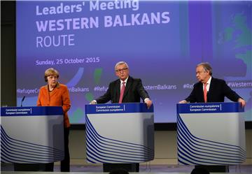 BELGIUM EU SUMMIT REFUGEES BALKAN ROUTE