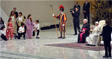 VATICAN CITY POPE FRANCIS ROMAS AUDIENCE