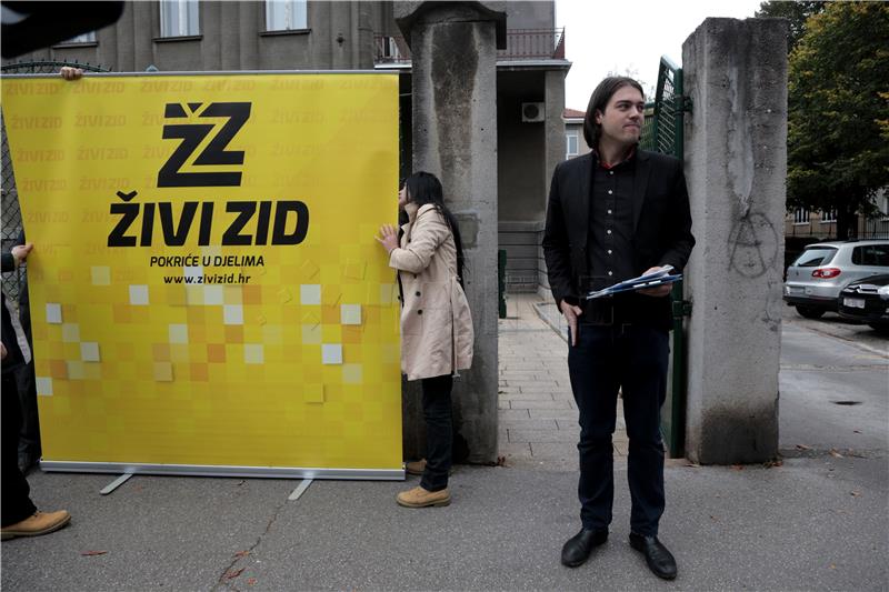 Konferencija za novinare stranke Živi zid 28.10.2015