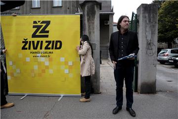 Konferencija za novinare stranke Živi zid 28.10.2015