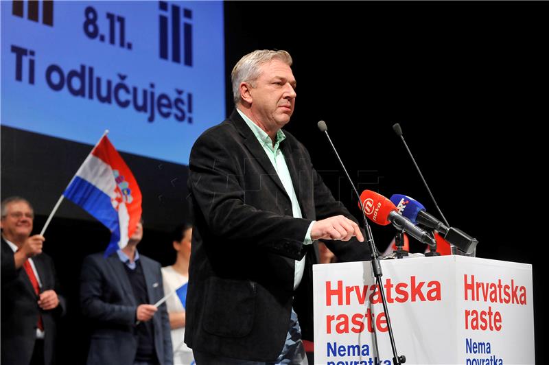 IZBORI 2015. Predizborni skup koalicije 'Hrvatska raste' u Zadru