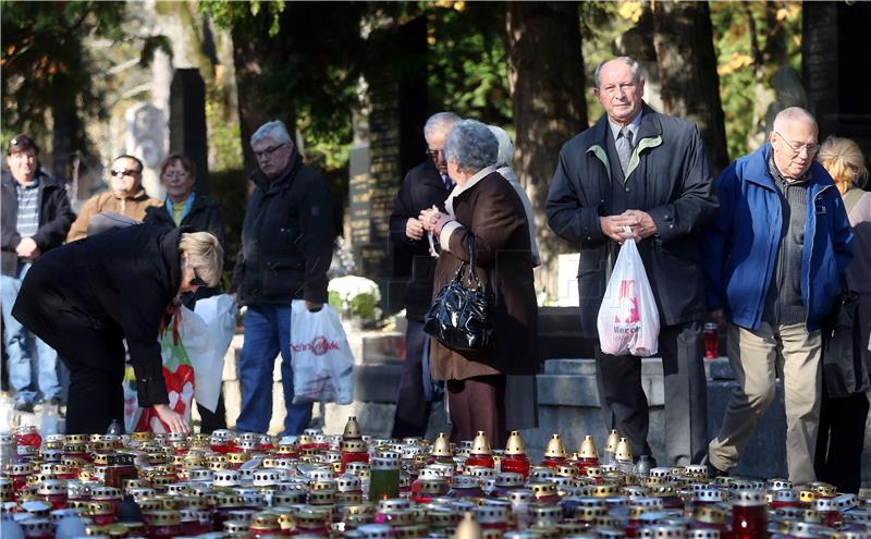  All Saints' Day commemorated throughout Croatia