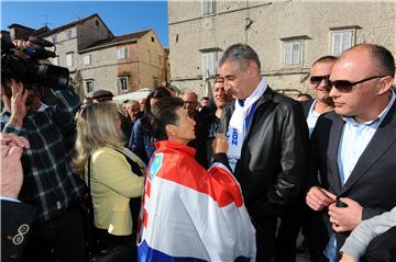 Karamarko i kandidati Domoljubne koalicije u Trogiru