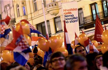 IZBORI 2015. Zagreb: Središnji predizborni skup koalicije 'Hrvatska raste'