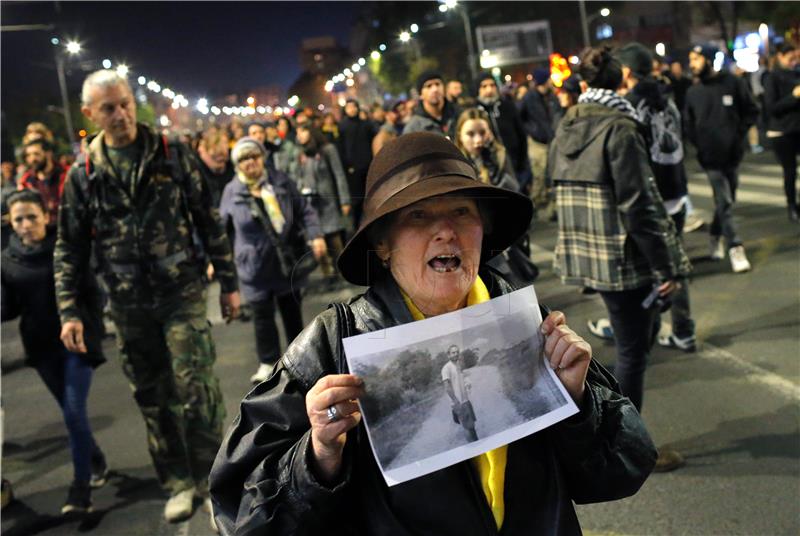 ROMANIA CLUB FIRE PROTEST