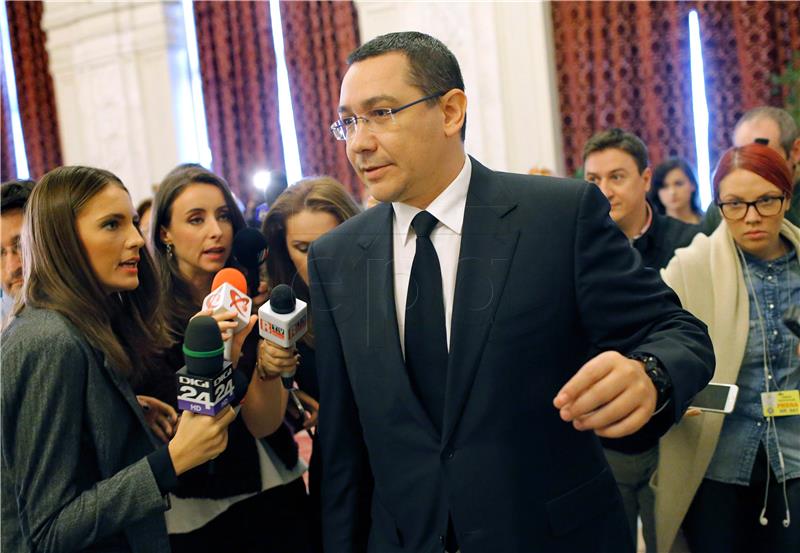 ROMANIA POLITICS PONTA RESIGNATION