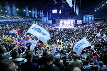 IZBORI 2015.  Završni predizborni skup Domoljubne koalicije u Areni Zagreb